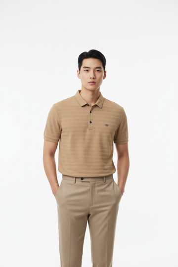 Beige Polo Korean Model