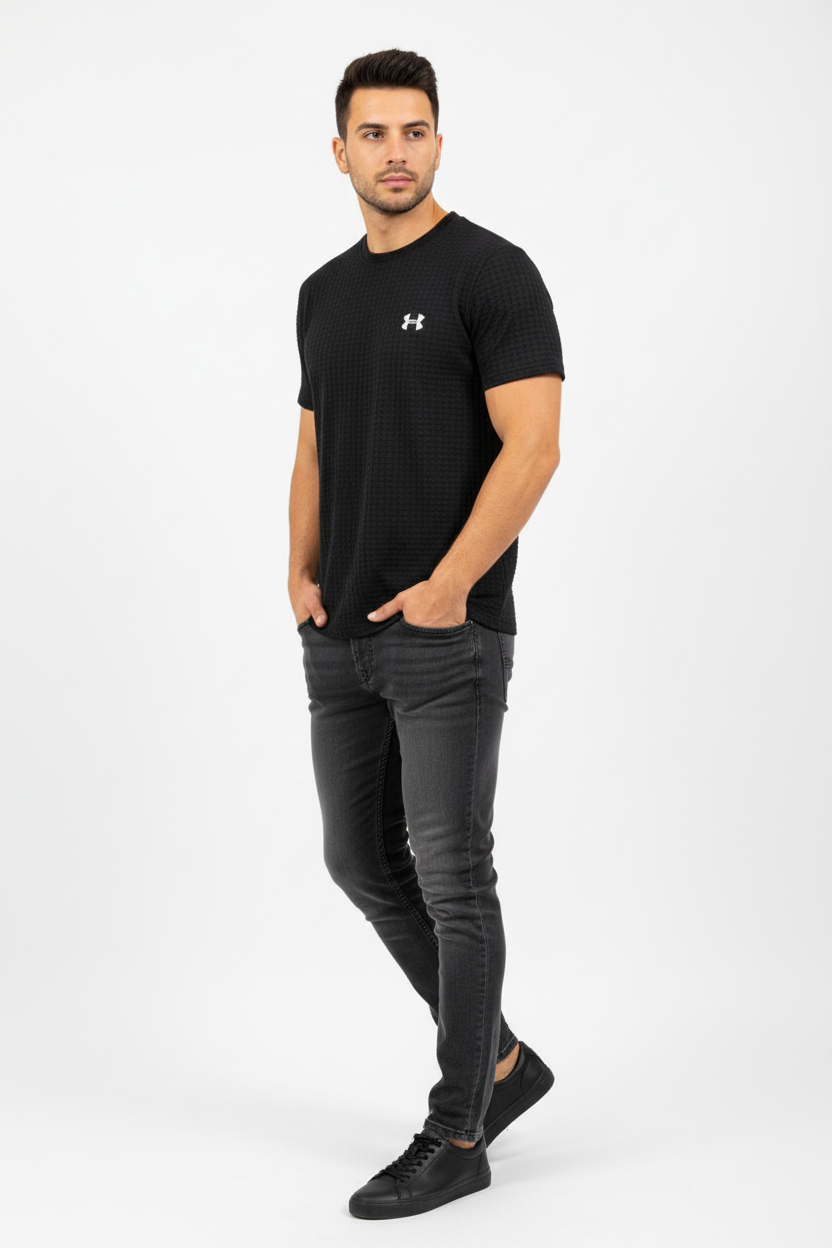 Black Waffle T-Shirt