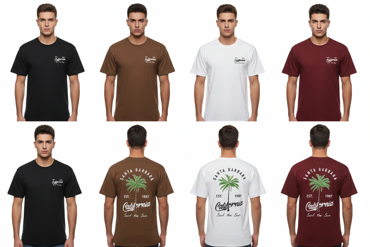 California Surf the Sun – Front & Back All 4 Colors