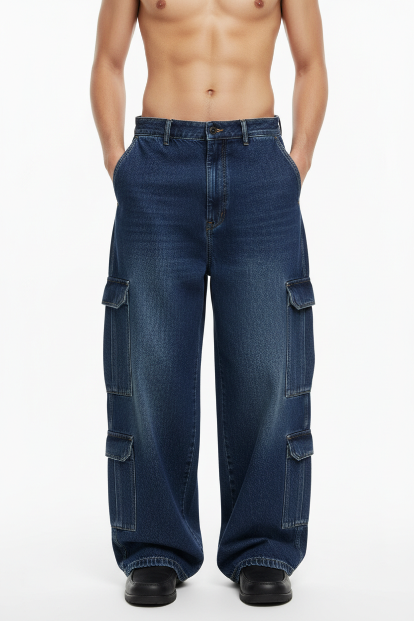 Dark Blue Baggy Jeans