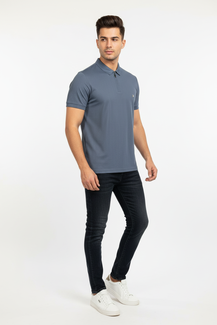 Denim Blue Polo