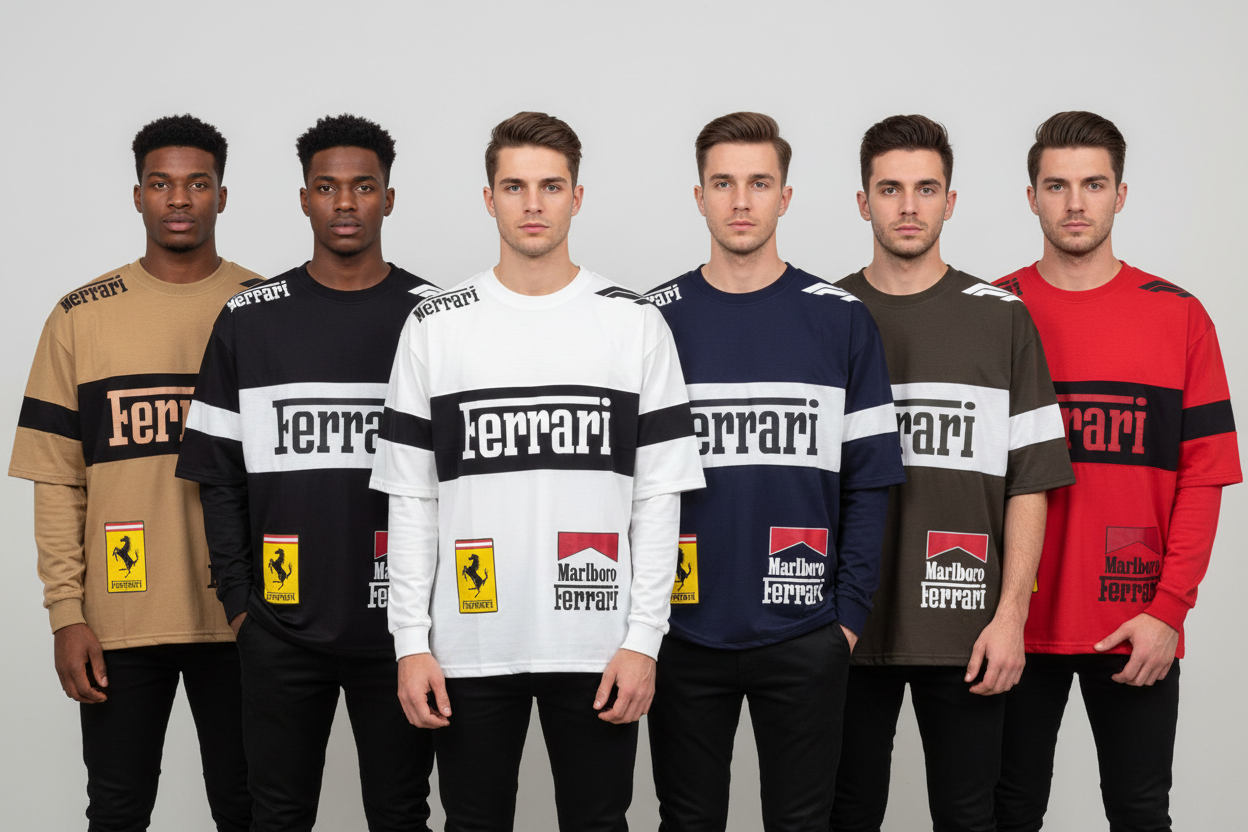 Ferrari Shirts Group Photo - All Colors