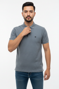 Gray Popcorn Polo