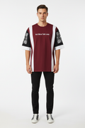 Maroon Paisley Sleeve