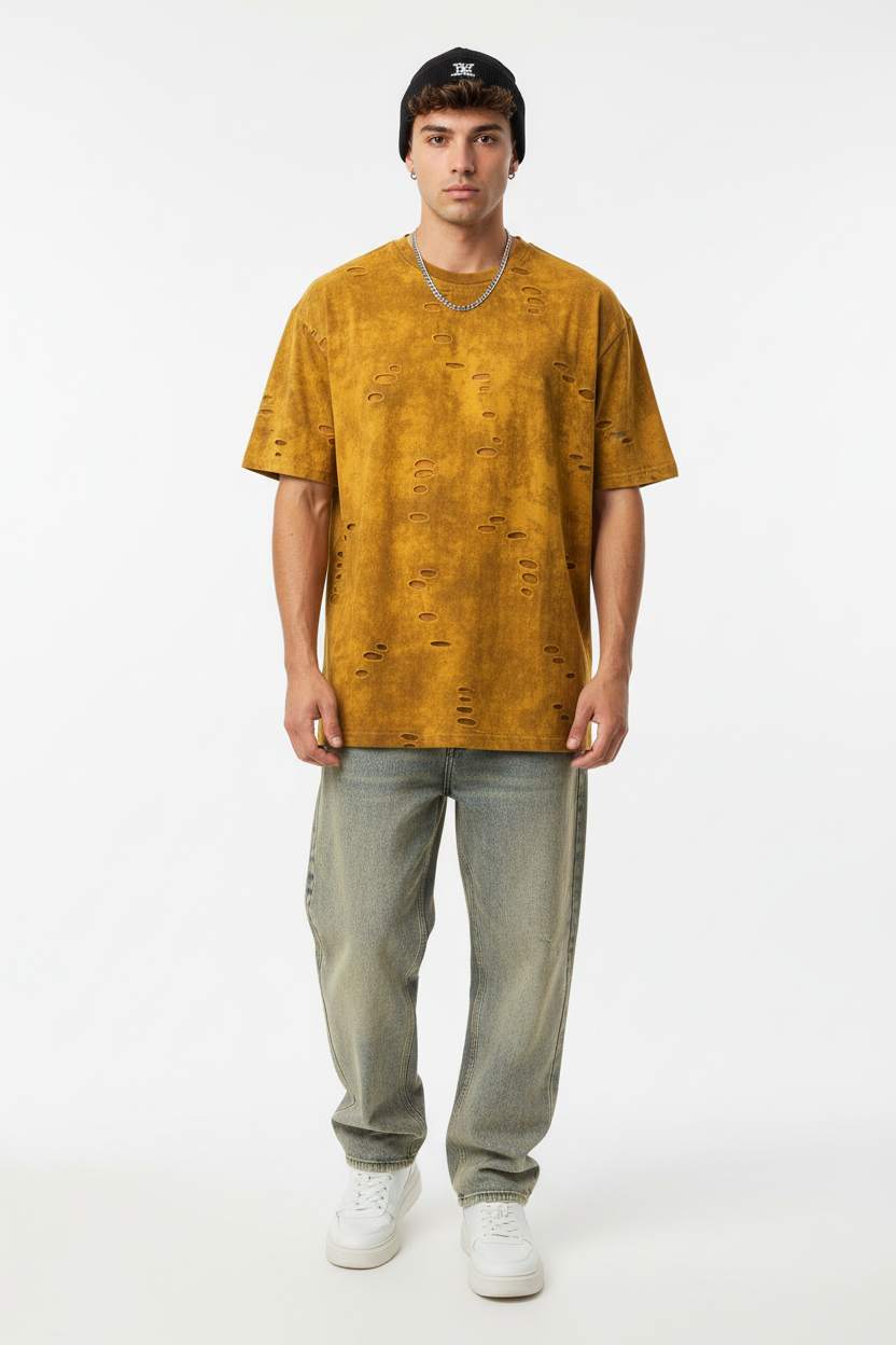 Mustard Distressed