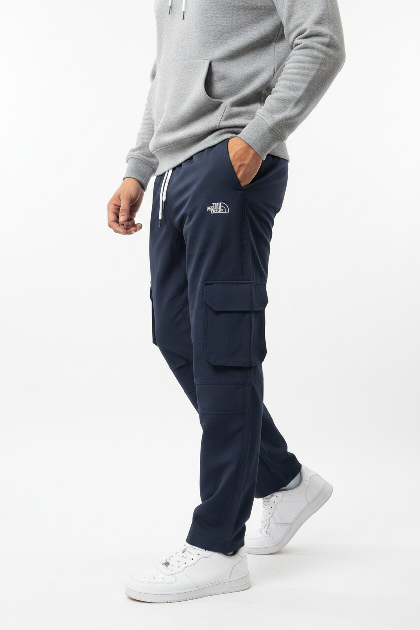Navy Blue Cargo Pants Professional Shoot