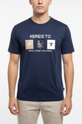 Navy Blue Mesh Shirt