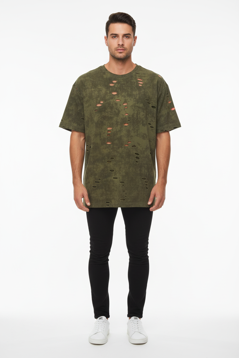 Olive Distressed