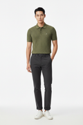 Olive Green Polo Korean Model