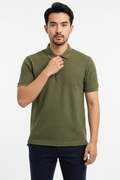 Olive Green Popcorn Polo