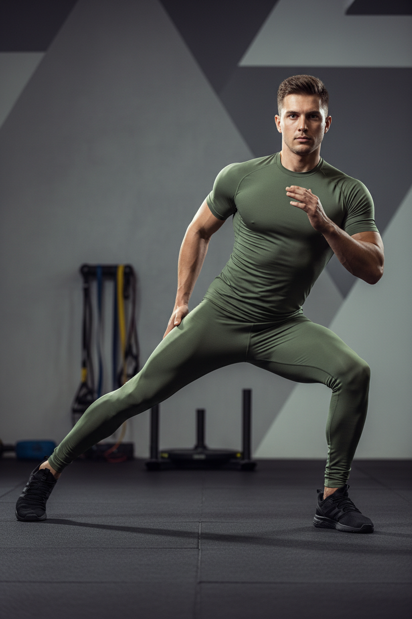 Olive Green Trouser - Front View