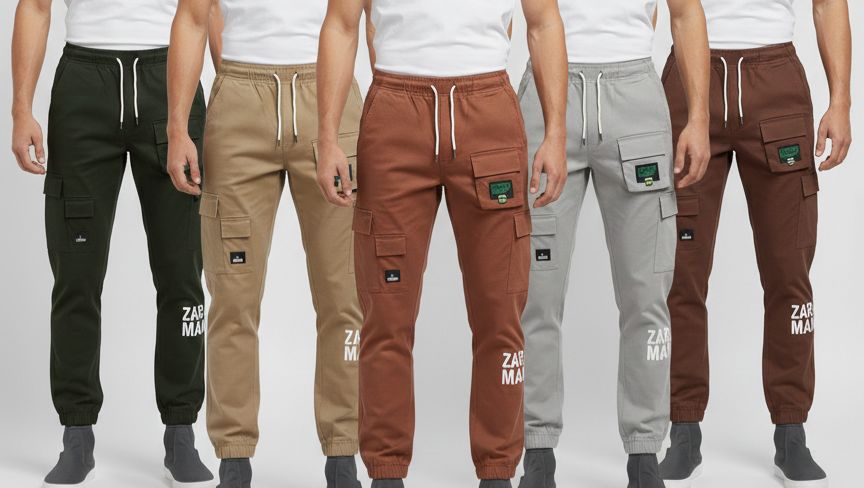 9 Pocket Fashion cargo Trouser for Men's