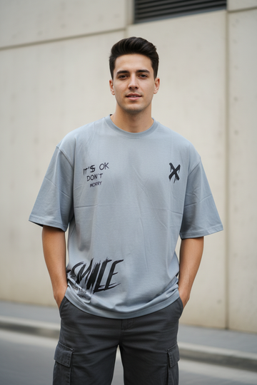SMILE Tee - Front on Model