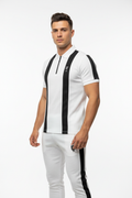 White Black Stripe Tracksuit