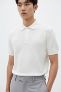 White Popcorn Polo
