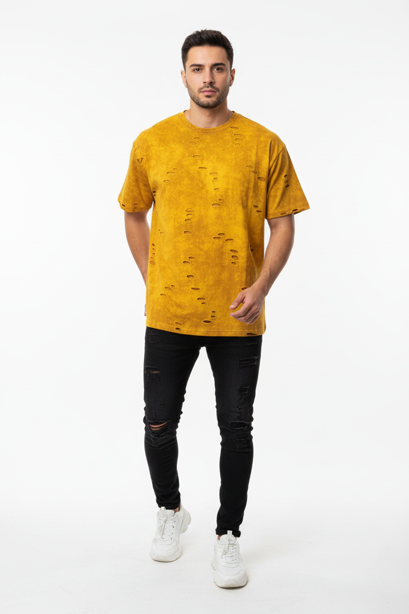 Yellow Distressed